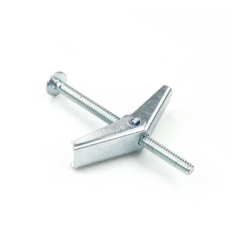 HASWARE Toggle Bolt Zinc Plated Steel and Wing Nut for Hanging Heavy Items on Drywall 1/8 x 2 (25 Pack) - Image 1